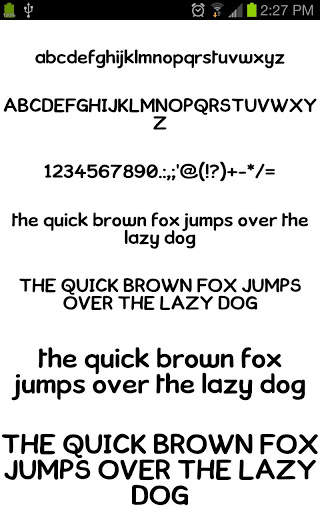 Neat Fonts for FlipFont free screenshot 1