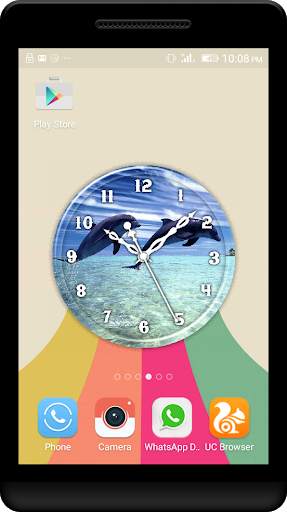Dolphin Clock Live Wallpaper screenshot 3
