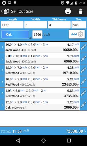 Wood Timber Calculator screenshot 7