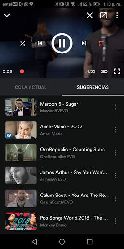 Vider: Youtube music player скриншот 3