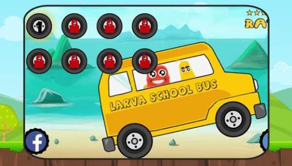 Larva Fun Bus Climb Racing screenshot 4