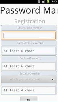 PasswordManager Lite screenshot 1