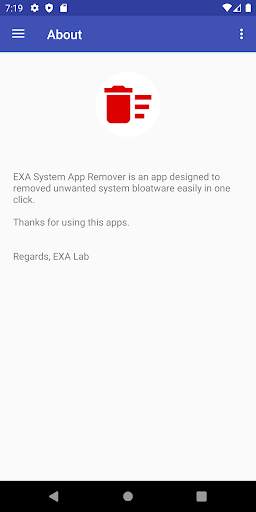 EXA System App Remover root screenshot 6