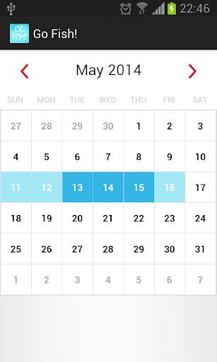 Go Fish! - A Fishing Calendar screenshot 1