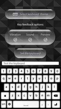 Black & White Keyboard Themes screenshot 3