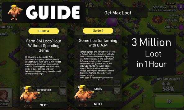 Get Max Loot Clash of Clan Guide screenshot 4