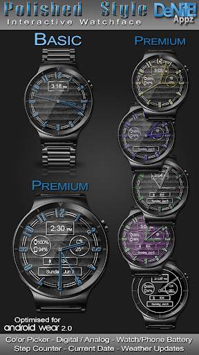 Polished Style HD Watch Face & Clock Widget screenshot 1