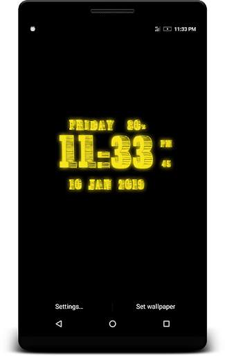 3D Digital Clock Live Wp screenshot 2