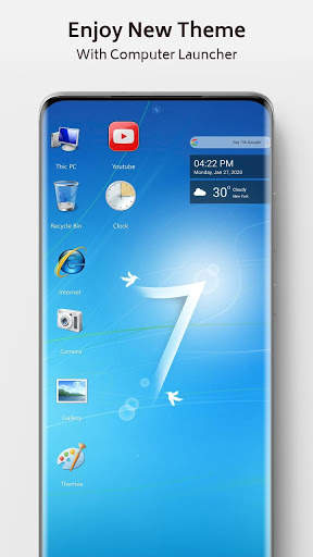 Win 7 Theme 2 For Computer Launcher screenshot 1