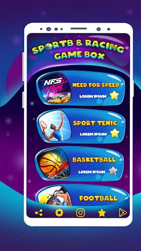Sport Gamebox (Free Sport & Racing Games Offline) screenshot 1
