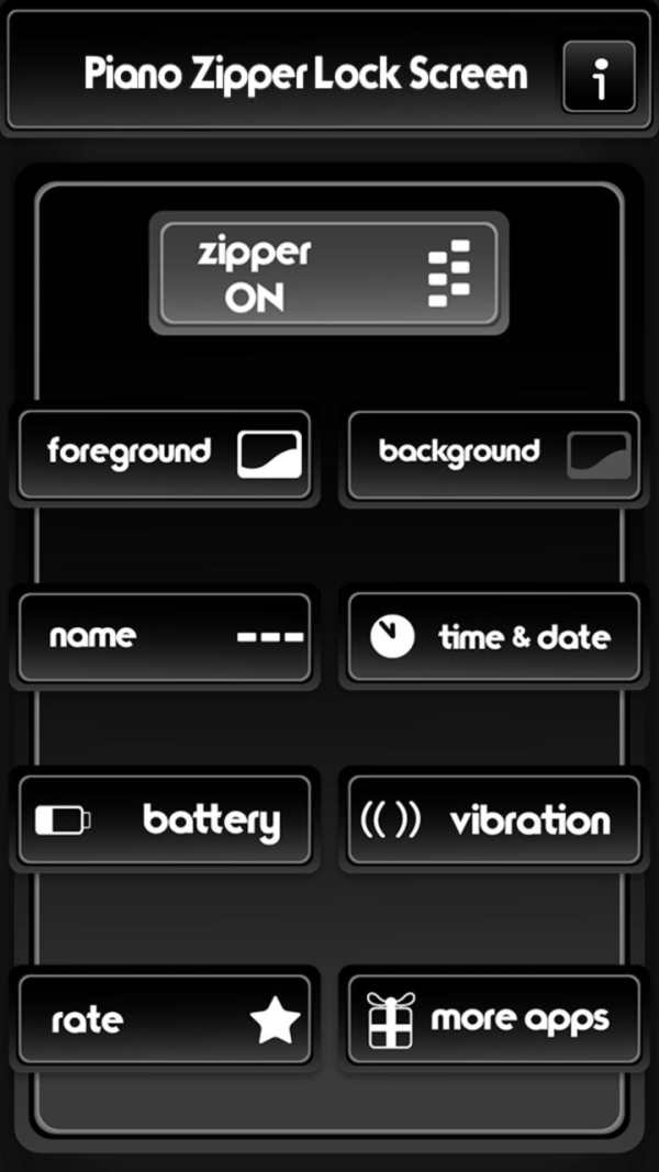 Piano Zipper Lock Screen screenshot 2