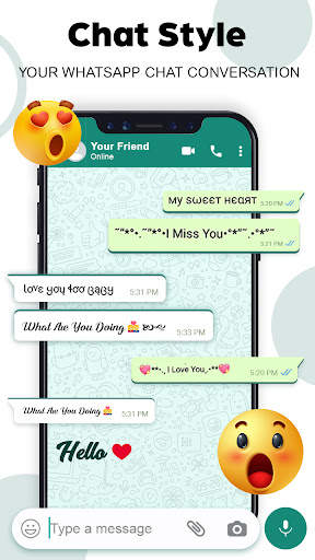 Chat Style - Stylish Fonts & Keyboard for WhatsApp screenshot 2