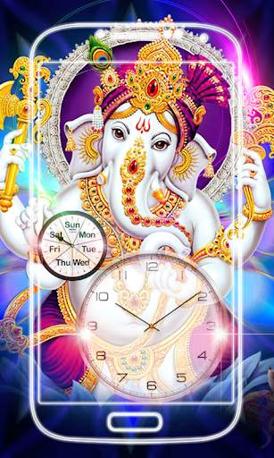 Ganesh Clock Live Wallpaper screenshot 1