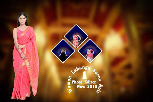 Women Lehenga photo Suit editor screenshot 1