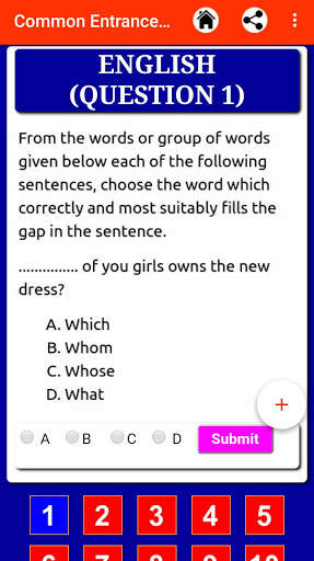 National Common Entrance Exam Practice (Offline) screenshot 3