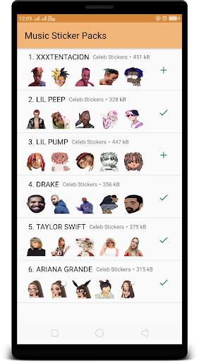 Music WAStickerApps : Stickers for Whatsapp screenshot 1