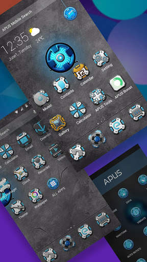 Mysterious Mech Arsenal theme & background screenshot 2