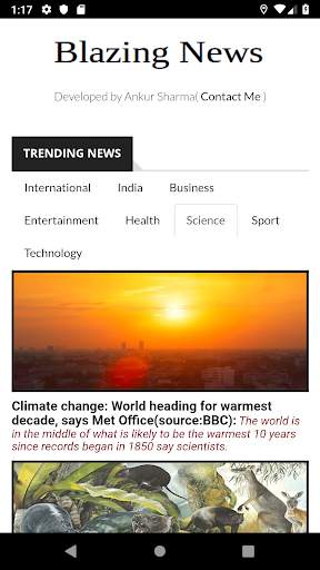 Blazing News screenshot 2