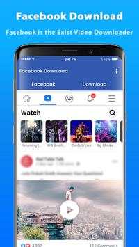 Video download for facebook 2019 screenshot 1