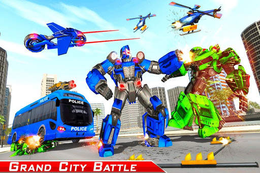 Gorilla Robot transforming game: Bus Robot Car war screenshot 3
