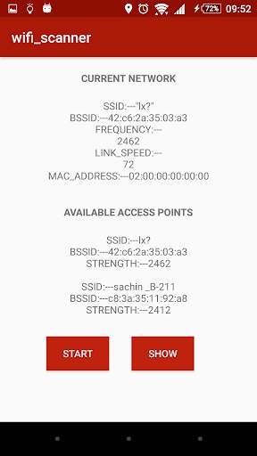 WiFi Scanner screenshot 1