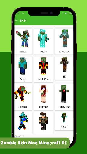 Zombie Skin Mod Minecraft PE screenshot 6