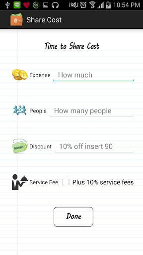 Share Cost screenshot 1
