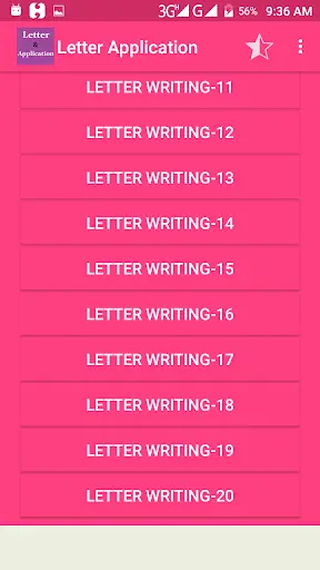 Letter & Application स्क्रीनशॉट 2
