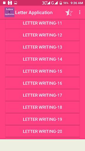 Letter & Application screenshot 2