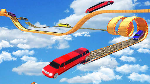 Limousine Racing Stunts Master - Car Racing Games screenshot 3
