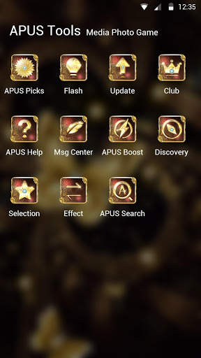 Shine Golden Fantastic Butterfly-APUS Launcher screenshot 7