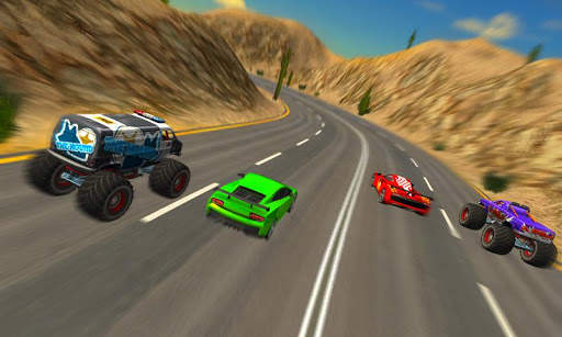 Crazy Car vs Monster Racing 3D screenshot 5