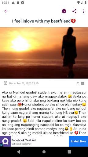 Tagalog Love Stories screenshot 2