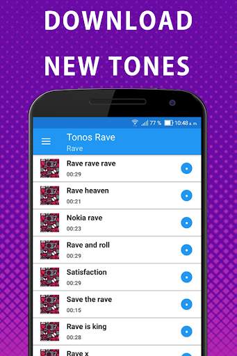 Rave Electronic Ringtones Notification Sound screenshot 3