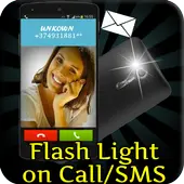 Flash Light On Call And SMS icon