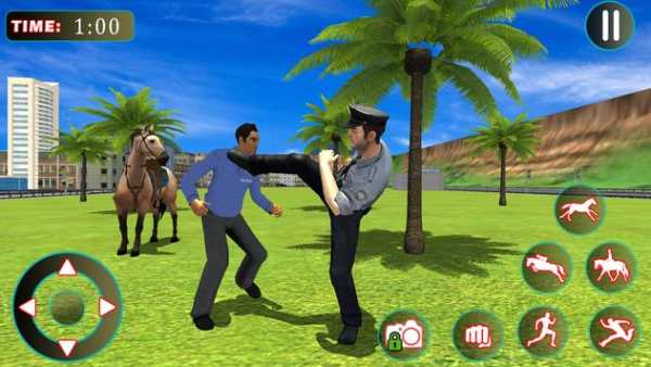 Police Horse Criminal Chase 3D screenshot 2