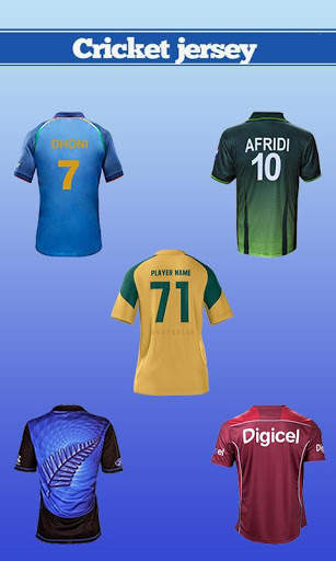 Cricket Jersey Editor – Name on Cricket Jersey 3 تصوير الشاشة