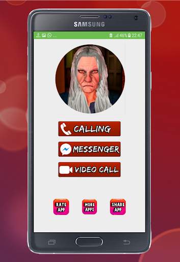 Video Call from Granny’s Scary Neighbor Prank screenshot 1