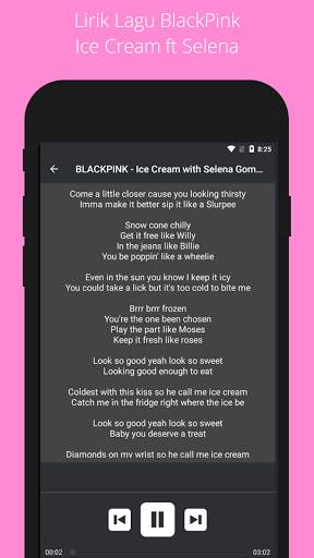 Lagu Ice Cream - BLACKPINK ft Selena Gomez Offline screenshot 3