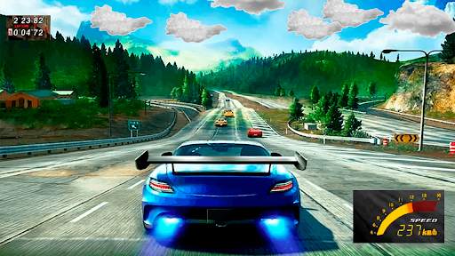 Racing in car driving extreme screenshot 2