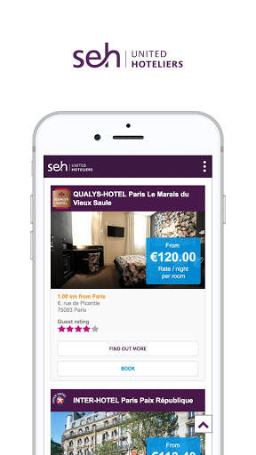 SEH Hotels screenshot 2