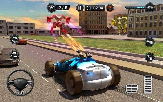 US Police Car Wild Panther Transform Robot Games screenshot 10