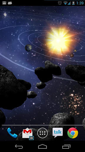 Asteroid Belt Free L Wallpaper screenshot 1