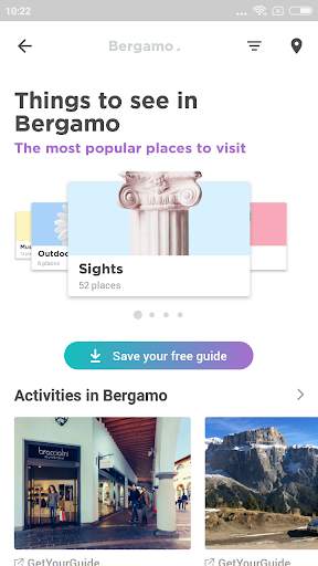 Bergamo Travel Guide in English with map screenshot 2