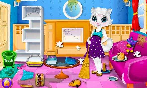 Pregnant Catty Cleaning Room screenshot 2