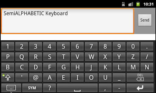 Fast Semi Alphabetical Keyboard to type faster now screenshot 2