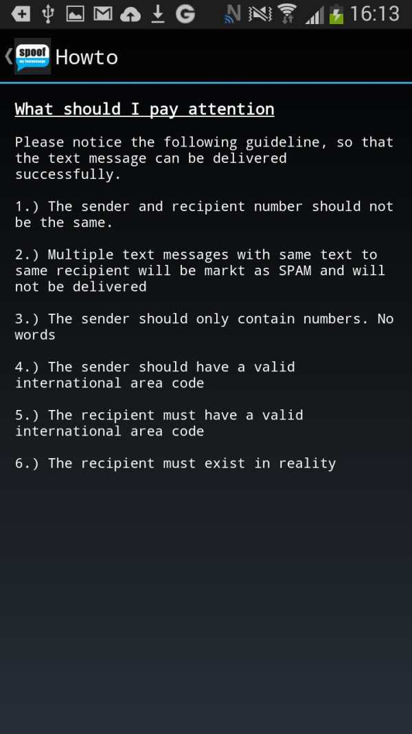 Spoof Text Message 3 تصوير الشاشة
