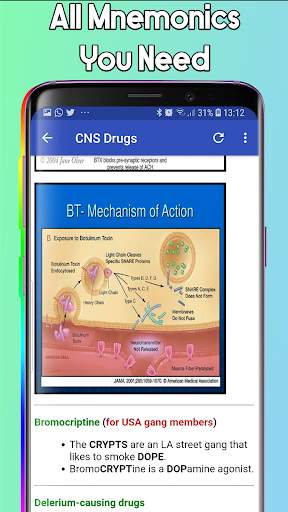 Pharmacology Mnemonics screenshot 3