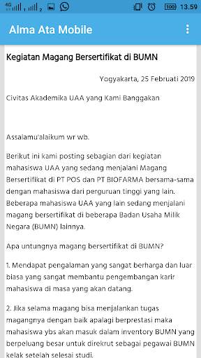 Alma Ata Mobile - Mahasiswa screenshot 3