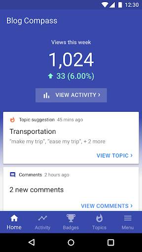 Blog Compass by Google screenshot 1